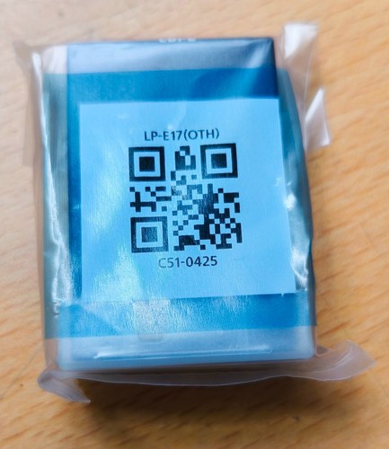 Genuine canon e17 battery - genuine,