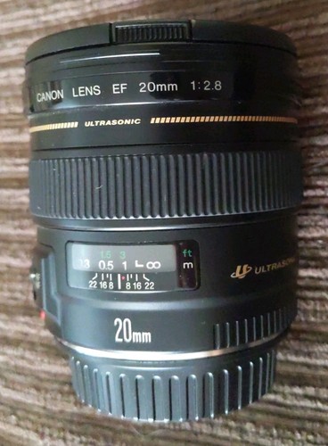 Canon 20mm usm lens - f2.8,